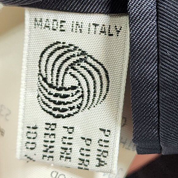 Canali Proposta Charcoal Pinstripe Double-Breasted Wool Blazer Size 48 - Picture 8 of 12